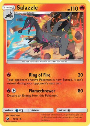 Salazzle 14/70 - Dragon Majesty Reverse Holofoil - Poke-Collect