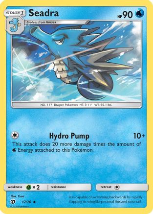 Seadra 17/70 - Dragon Majesty Reverse Holofoil - Poke-Collect