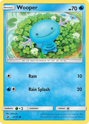 Wooper 25/70 - Dragon Majesty Reverse Holofoil