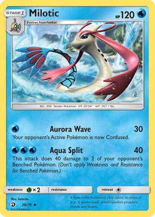 Milotic 29/70 - Dragon Majesty Reverse Holofoil - Poke-Collect