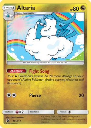 Altaria 40/70 - Dragon Majesty Reverse Holofoil