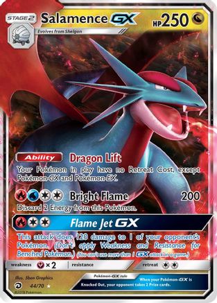Salamence GX 44/70 - Dragon Majesty Holofoil - Poke-Collect