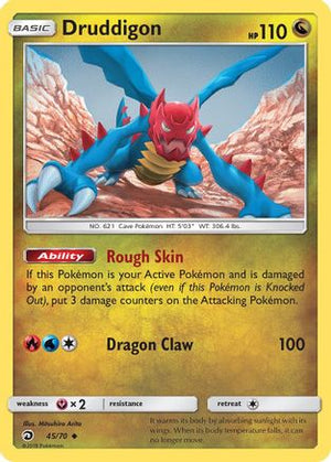 Druddigon 45/70 - Dragon Majesty Reverse Holofoil - Poke-Collect