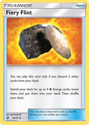 Fiery Flint 60/70 - Dragon Majesty Reverse Holofoil - Poke-Collect