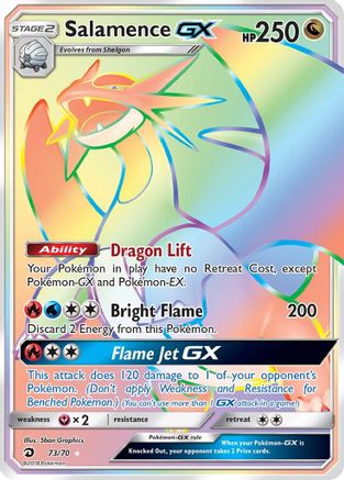 Salamence GX (Secret) 73/70 - Dragon Majesty Holofoil - Poke-Collect