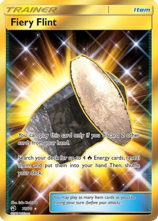 Fiery Flint (Secret) 76/70 - Dragon Majesty Holofoil - Poke-Collect