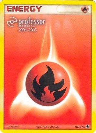 Fire Energy (2004-2005) 108 - Professor Program Promos - Poke-Collect