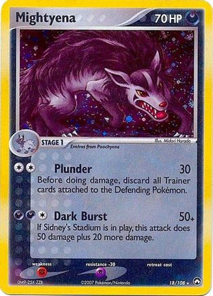 Mightyena - 18/108 (Cosmos Holo) 18 - Deck Exclusives Holofoil - Poke-Collect