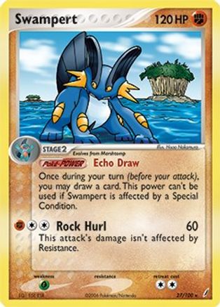 Swampert - 27/100 (EX Crystal Guardians) 27 - Deck Exclusives Holofoil - Poke-Collect