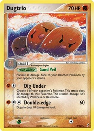 Dugtrio - 5/100 (EX Crystal Guardians) 5 - Deck Exclusives - Poke-Collect