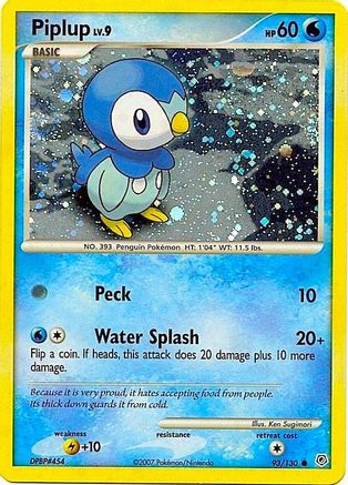 Piplup - 93/130 (Cosmos Holo) 93 - Miscellaneous Cards & Products Holofoil - Poke-Collect