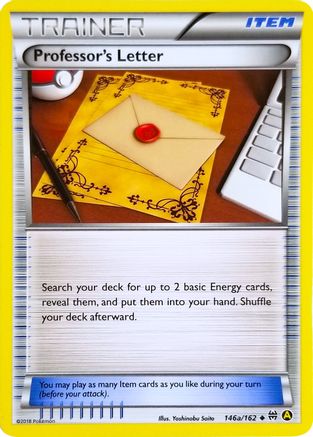 Professor's Letter - 146a/162 146a/162 - Alternate Art Promos - Poke-Collect
