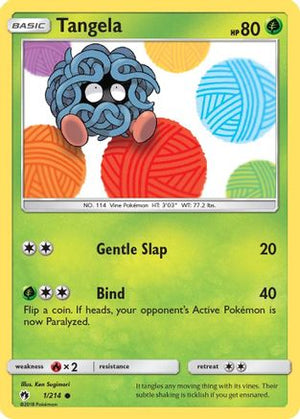 Tangela 1/214 - Lost Thunder Reverse Holofoil - Poke-Collect