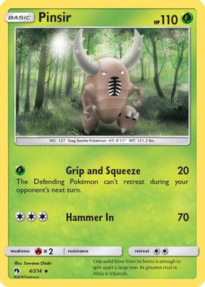 Pinsir 4/214 - SM  Lost Thunder - Poke-Collect