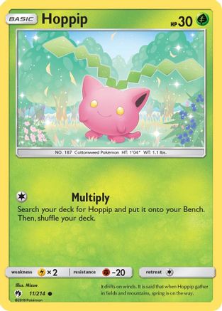 Hoppip (11) 11/214 - SM  Lost Thunder Reverse Holofoil - Poke-Collect