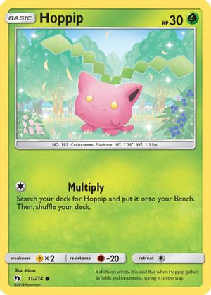 Hoppip (11) 11/214 - SM  Lost Thunder Reverse Holofoil - Poke-Collect