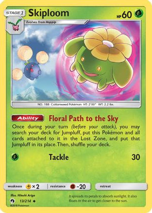 Skiploom 13/214 - Lost Thunder Reverse Holofoil - Poke-Collect