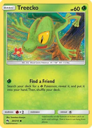 Treecko 20/214 - Lost Thunder Reverse Holofoil - Poke-Collect