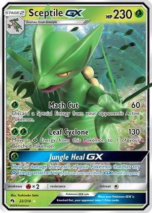 Sceptile-GX 22/214 - Lost Thunder Holofoil - Poke-Collect