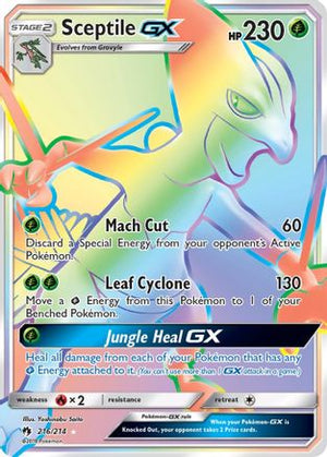 Sceptile GX (Secret) 216/214 - SM  Lost Thunder Holofoil - Poke-Collect