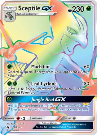 Sceptile-GX 216/214 - Lost Thunder Holofoil - Poke-Collect