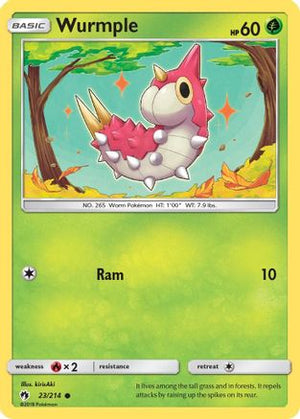Wurmple 23/214 - Lost Thunder Reverse Holofoil - Poke-Collect