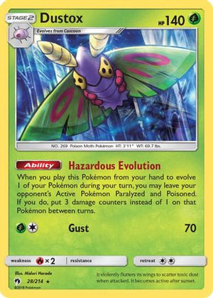 Dustox 28/214 - SM  Lost Thunder - Poke-Collect