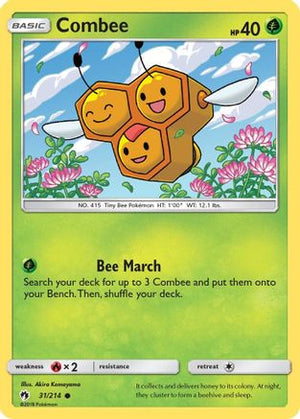 Combee 31/214 - Lost Thunder Reverse Holofoil