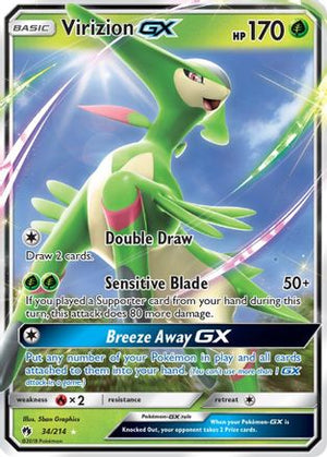 Virizion-GX 34/214 - Lost Thunder Holofoil - Poke-Collect