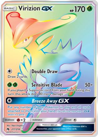 Virizion-GX 217/214 - Lost Thunder Holofoil - Poke-Collect