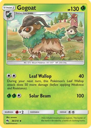 Gogoat 36/214 - SM  Lost Thunder Reverse Holofoil - Poke-Collect