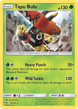 Tapu Bulu 37/214 - Lost Thunder Holofoil - Poke-Collect