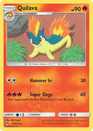 Quilava 41/214 - SM  Lost Thunder - Poke-Collect