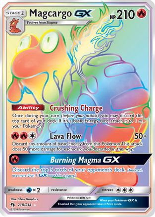 Magcargo-GX 218/214 - Lost Thunder Holofoil - Poke-Collect