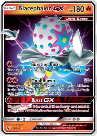 Blacephalon GX 52/214 - SM  Lost Thunder Holofoil - Poke-Collect