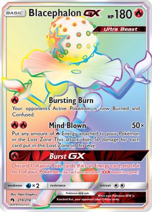 Blacephalon GX (Secret) 219/214 - SM  Lost Thunder Holofoil - Poke-Collect