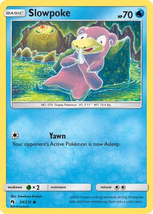Slowpoke 54/214 - Lost Thunder Reverse Holofoil - Poke-Collect