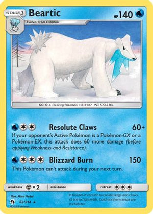 Beartic 62/214 - Lost Thunder Reverse Holofoil - Poke-Collect
