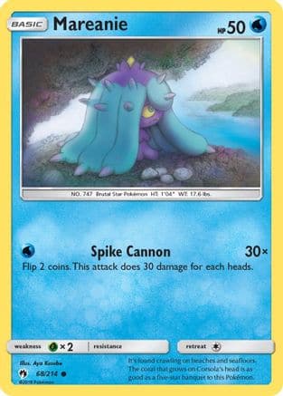Mareanie 68/214 - Lost Thunder Reverse Holofoil - Poke-Collect