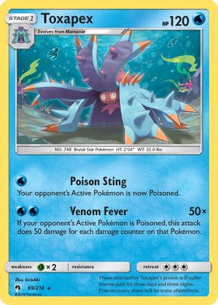 Toxapex 69/214 - Lost Thunder - Poke-Collect