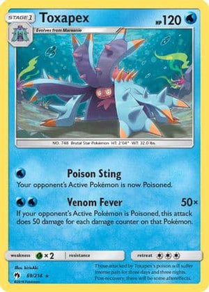 Toxapex 69/214 - Lost Thunder Reverse Holofoil - Poke-Collect