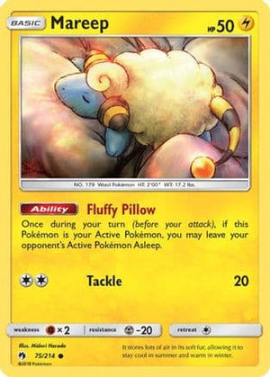 Mareep 75/214 - Lost Thunder Reverse Holofoil - Poke-Collect