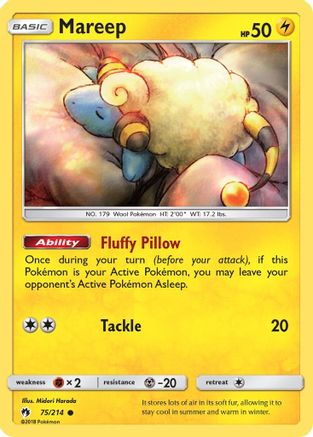 Mareep 75/214 - Lost Thunder Reverse Holofoil - Poke-Collect