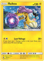 Raikou 79/214 - SM  Lost Thunder Reverse Holofoil - Poke-Collect