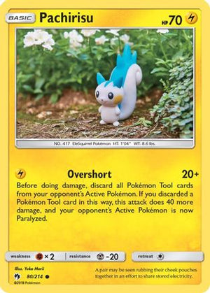 Pachirisu 80/214 - Lost Thunder Reverse Holofoil - Poke-Collect