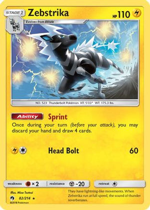 Zebstrika 82/214 - Lost Thunder - Poke-Collect