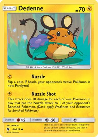 Dedenne (84) 84/214 - SM  Lost Thunder - Poke-Collect