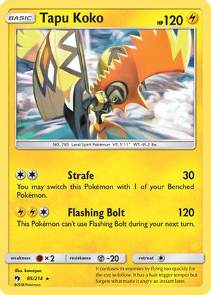 Tapu Koko 85/214 - Lost Thunder Reverse Holofoil - Poke-Collect