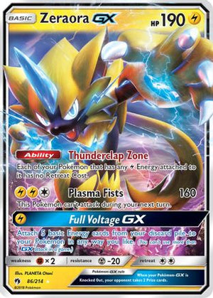 Zeraora-GX 86/214 - Lost Thunder Holofoil - Poke-Collect