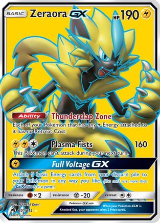 Zeraora-GX 201/214 - Lost Thunder Holofoil - Poke-Collect